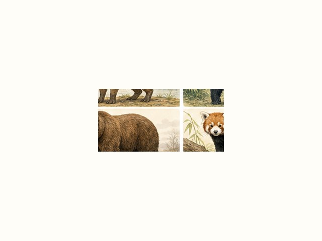 ヒグマの図鑑イラスト