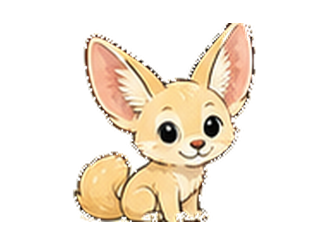 フェネックの子ども向け図鑑イラスト