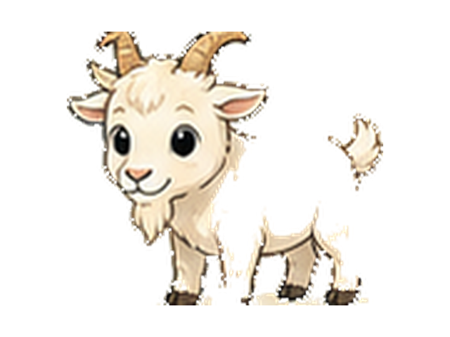 ヤギの子ども向け図鑑イラスト