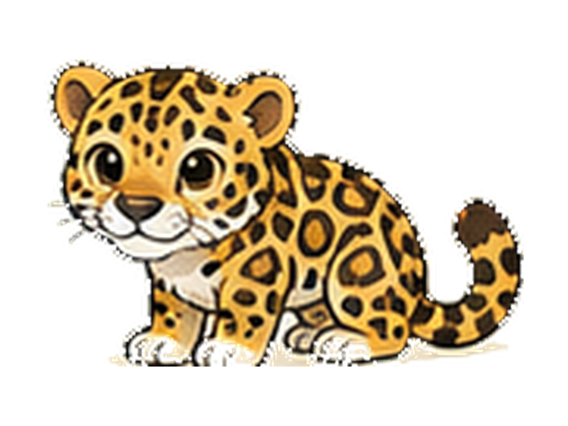 ジャガーの子ども向け図鑑イラスト