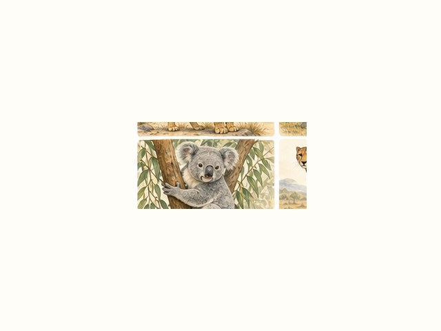 コアラの図鑑イラスト