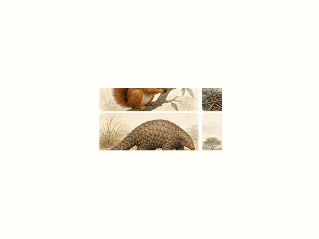 センザンコウの図鑑イラスト