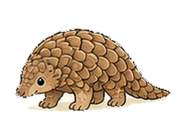 センザンコウの子ども向け図鑑イラスト