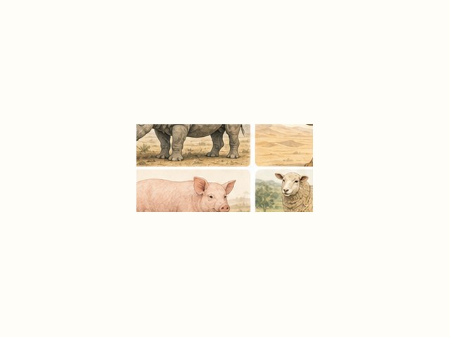 ブタの図鑑イラスト