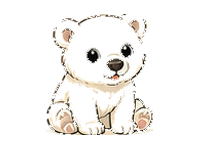 ホッキョクグマの子ども向け図鑑イラスト