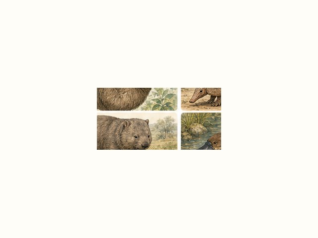 ヒメウォンバットの図鑑イラスト