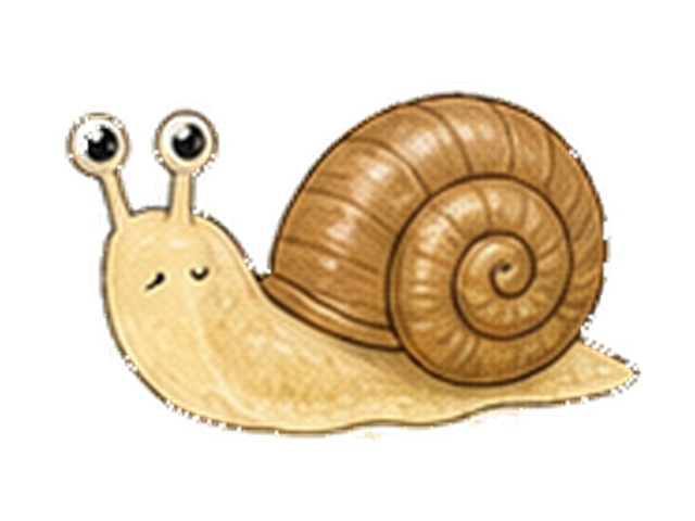カタツムリの図鑑イラスト