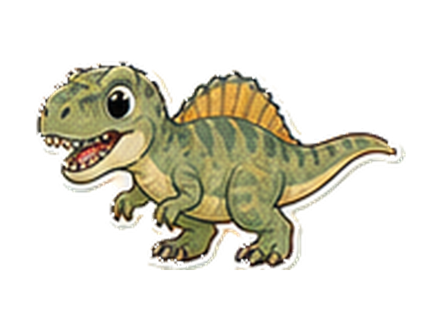 アクロカントサウルスの子ども向け図鑑イラスト