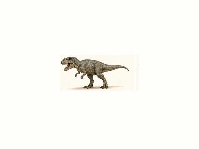 アルバートサウルスの図鑑イラスト