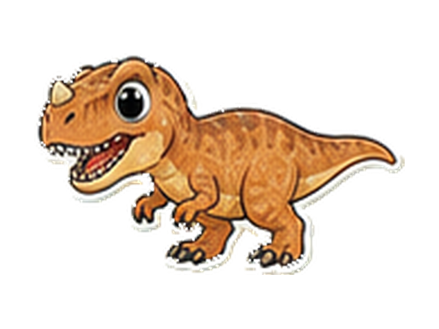 アルバートサウルスの子ども向け図鑑イラスト