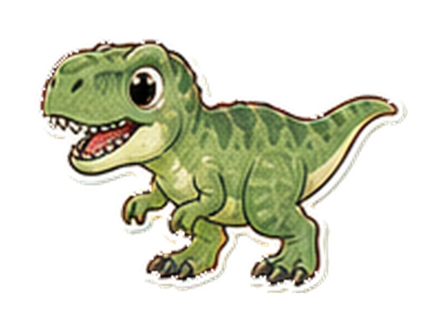 アロサウルスの子ども向け図鑑イラスト