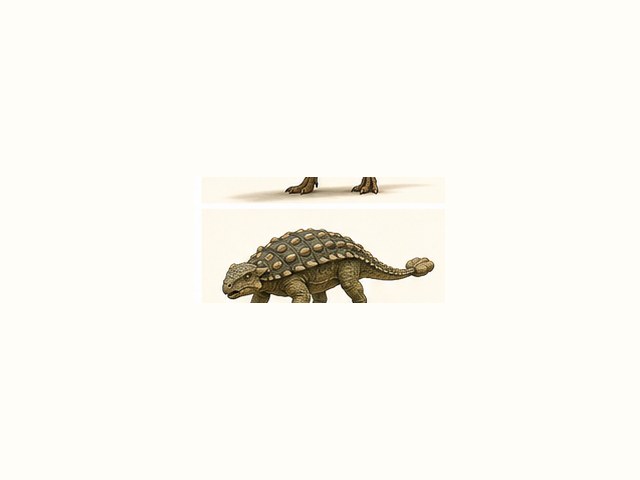 アンキロサウルスの図鑑イラスト