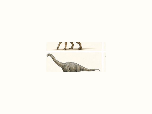 アルゼンチノサウルスの図鑑イラスト