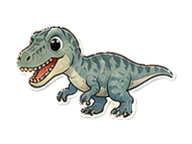 バリオニクスの子ども向け図鑑イラスト