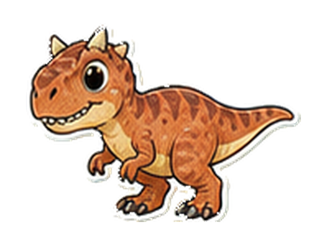 カルノタウルスの子ども向け図鑑イラスト