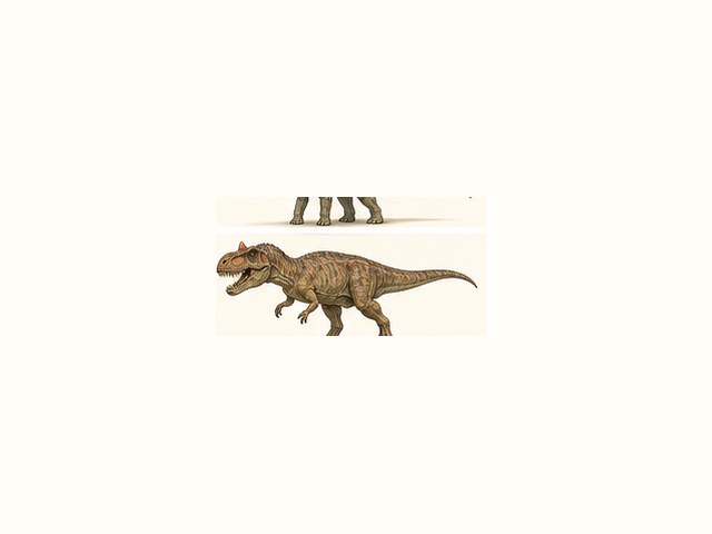 ケラトサウルスの図鑑イラスト
