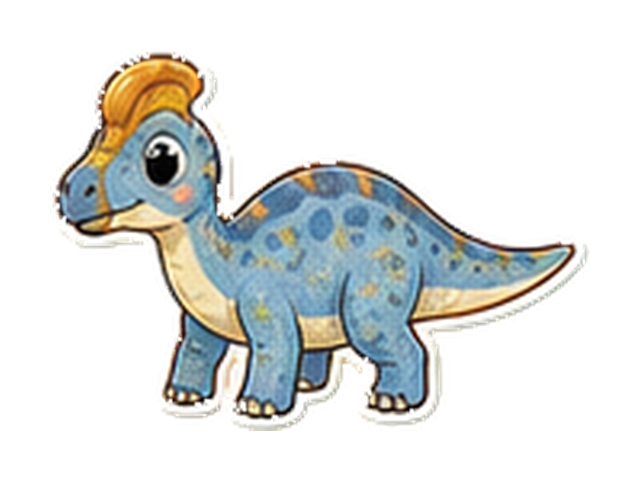 コリトサウルスの子ども向け図鑑イラスト