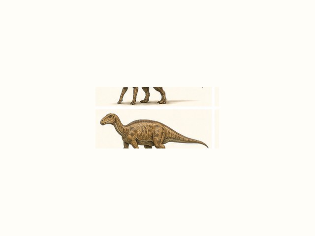 エドモントサウルスの図鑑イラスト