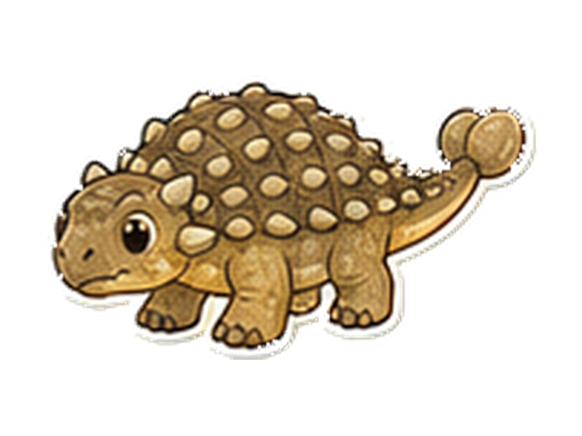 エウオプロケファルスの子ども向け図鑑イラスト