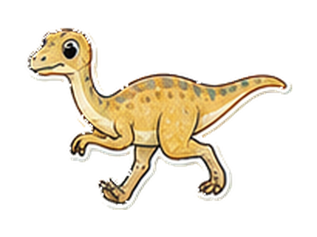 ガリミムスの子ども向け図鑑イラスト