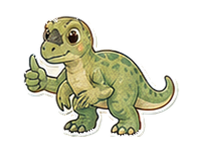 イグアノドンの子ども向け図鑑イラスト