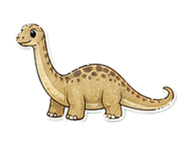 マメンチサウルスの子ども向け図鑑イラスト