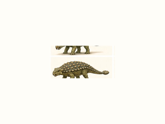 ノドサウルスの図鑑イラスト