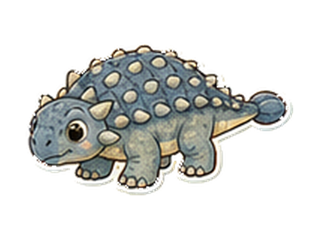 ノドサウルスの子ども向け図鑑イラスト