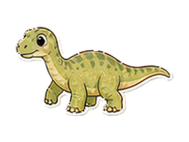 プラテオサウルスの子ども向け図鑑イラスト
