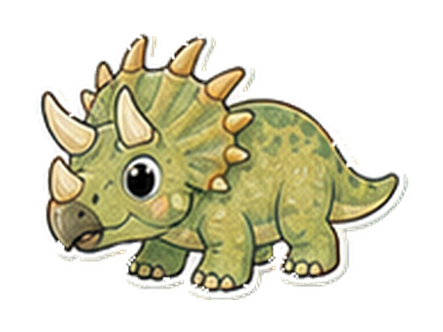 スティラコサウルスの子ども向け図鑑イラスト