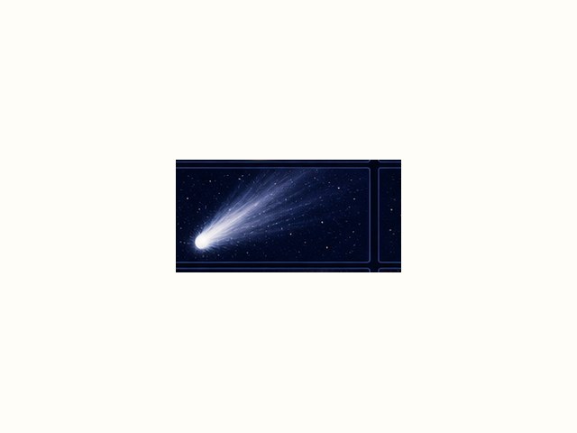 ハレー彗星の図鑑イラスト