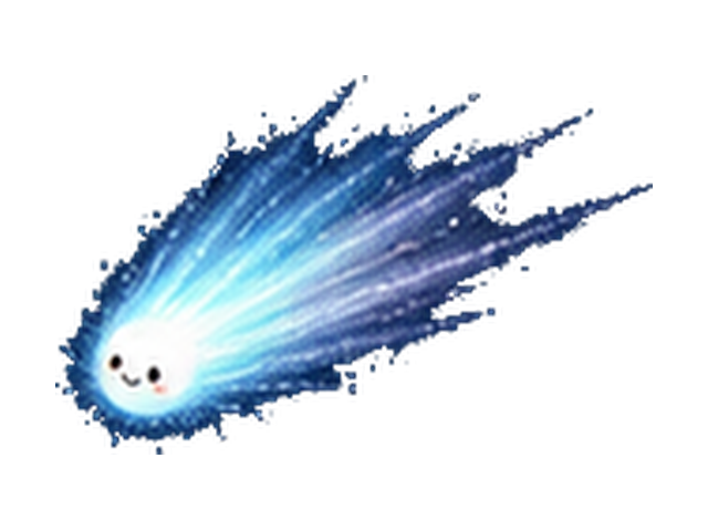 ハレー彗星の子ども向け図鑑イラスト