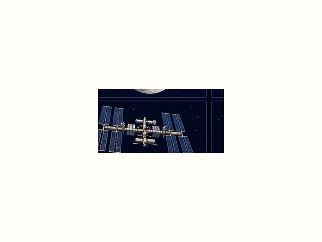 国際宇宙ステーションの図鑑イラスト