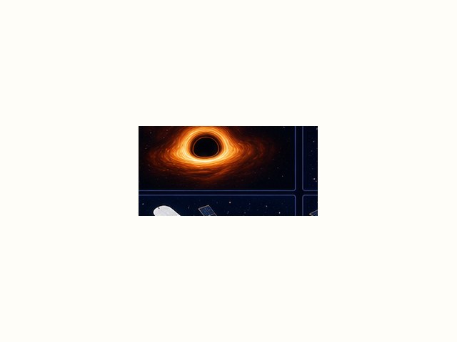 M87のブラックホールの図鑑イラスト