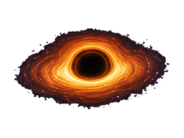 M87のブラックホールの子ども向け図鑑イラスト