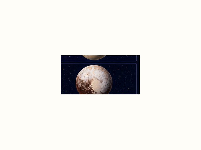 冥王星の図鑑イラスト