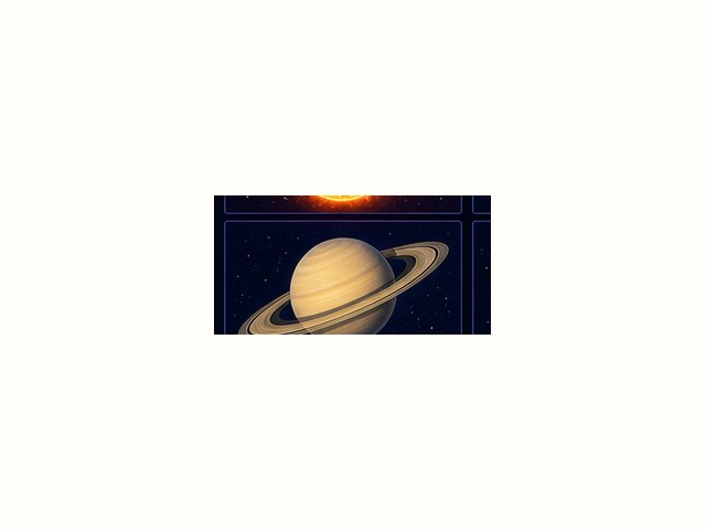 土星の図鑑イラスト