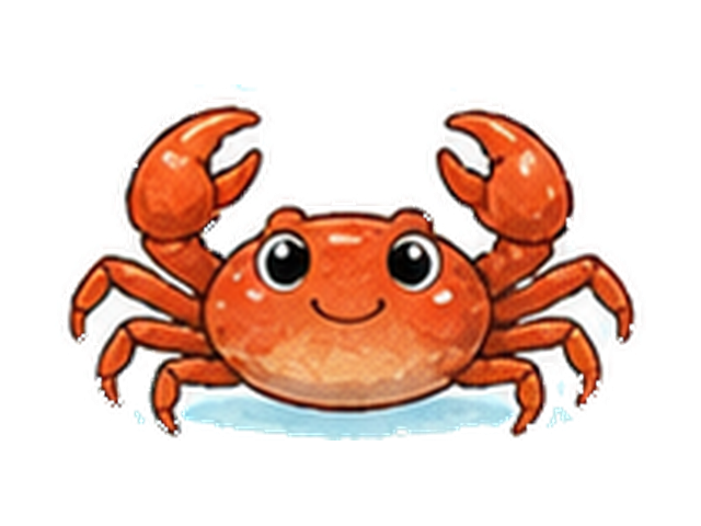 ガザミの子ども向け図鑑イラスト