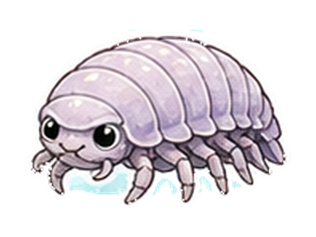 ダイオウグソクムシの子ども向け図鑑イラスト