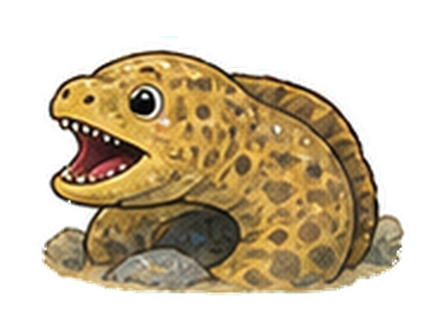 ウツボの子ども向け図鑑イラスト