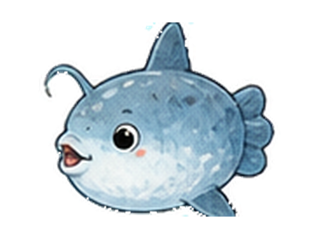 マンボウの子ども向け図鑑イラスト